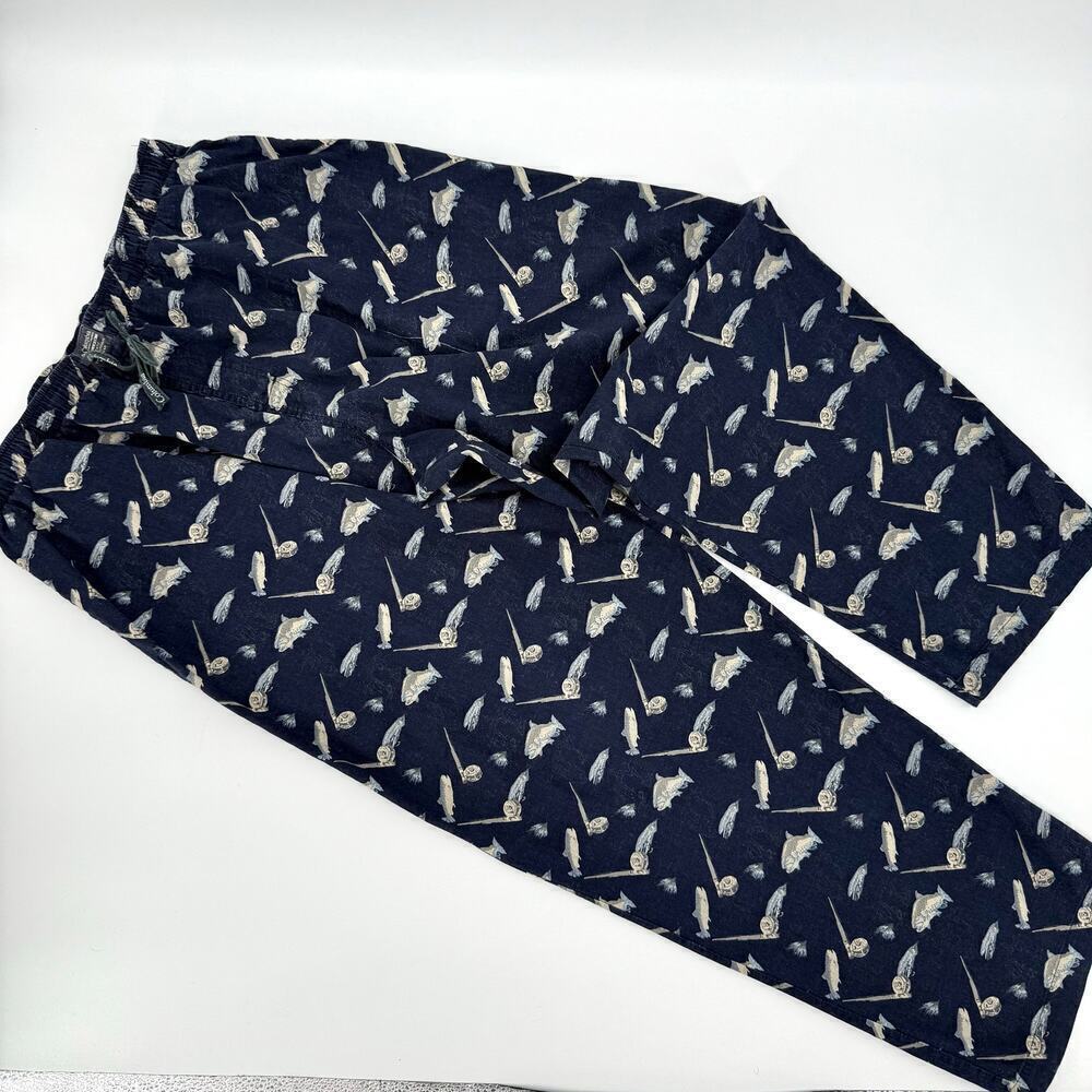Columbia Vintage Y2K 2002 Pajama Bottom Outdoor Cotton Pants Mens Large Fishing